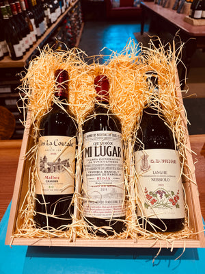 3 Bottles Wooden Box